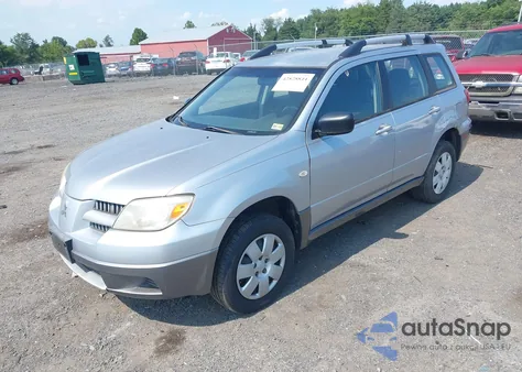 2005 Mitsubishi Outlander Ls z USA, uszkodzony, nr VIN JA4LZ31F75U039881